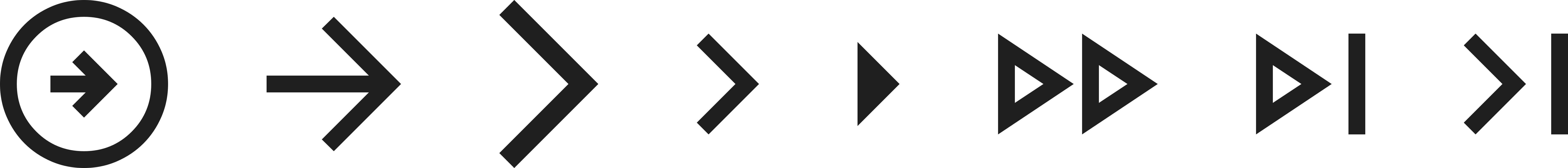Forward arrows represented as icons.